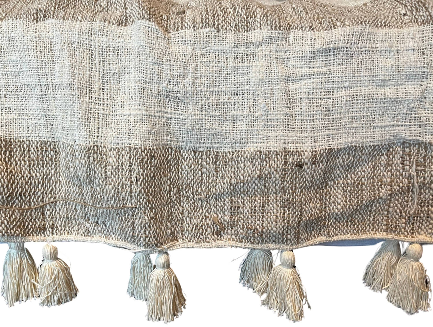 Dual Tone Tassel Throw