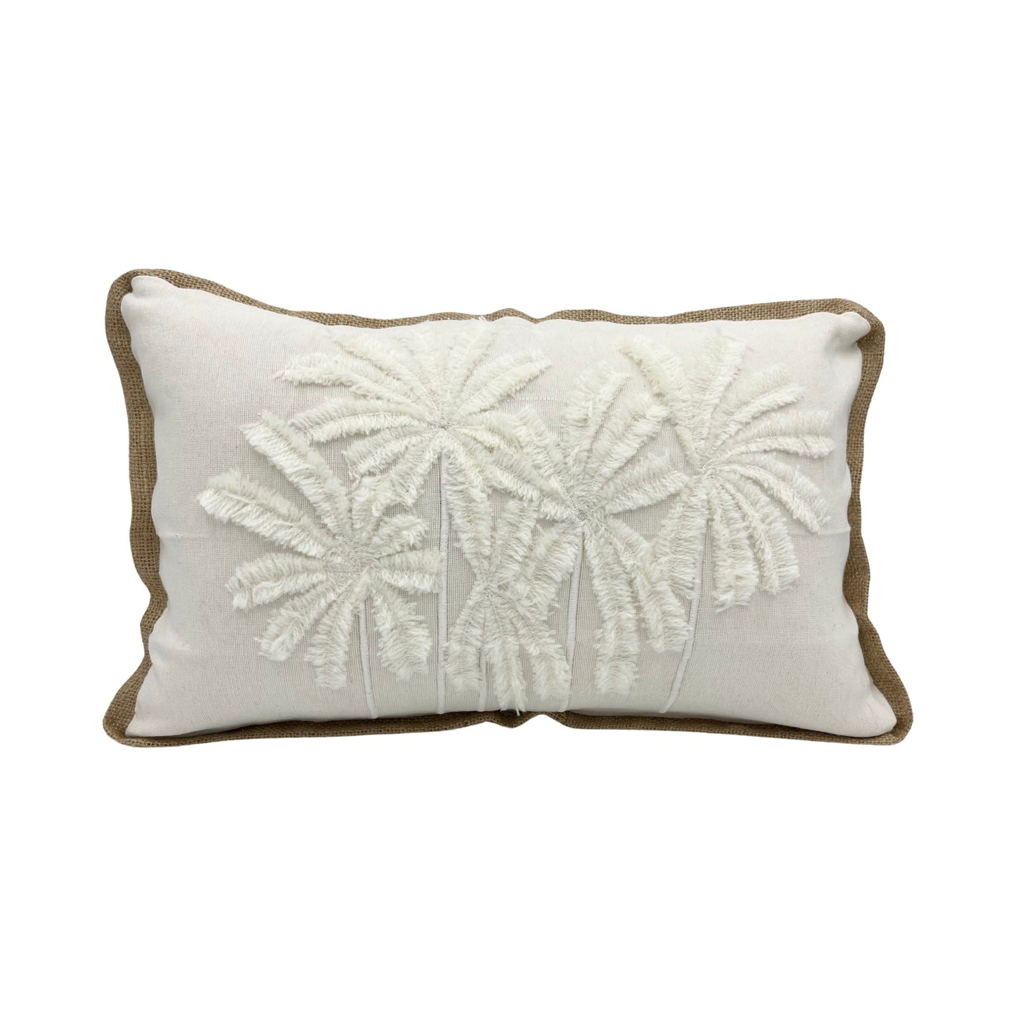 Holly Palm Cushion Cover / 50cm x 30cm - Cream