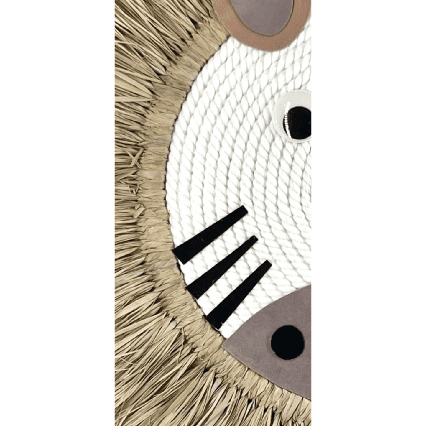 Raffia Zebra Wall Hanging